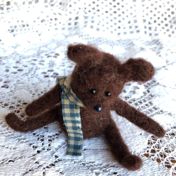 COPY - Handmade needle felted teddy bear NWT - Picture 7 of 9